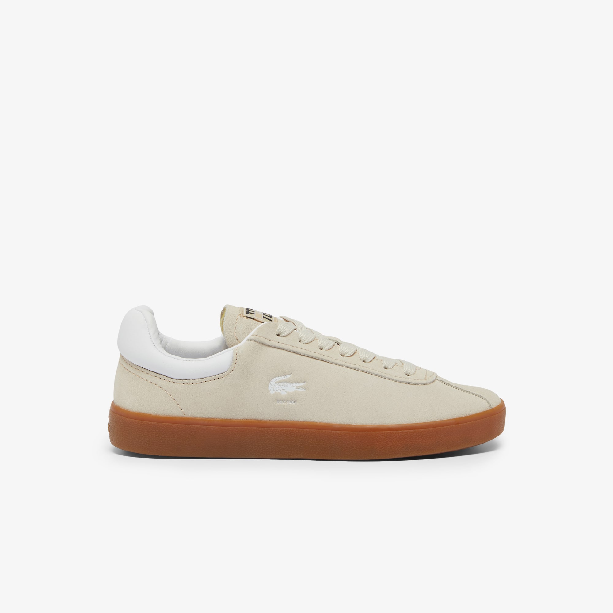 Lacoste Sneakers Baseshot femme en su&egrave;de Taille 37.5 Beige