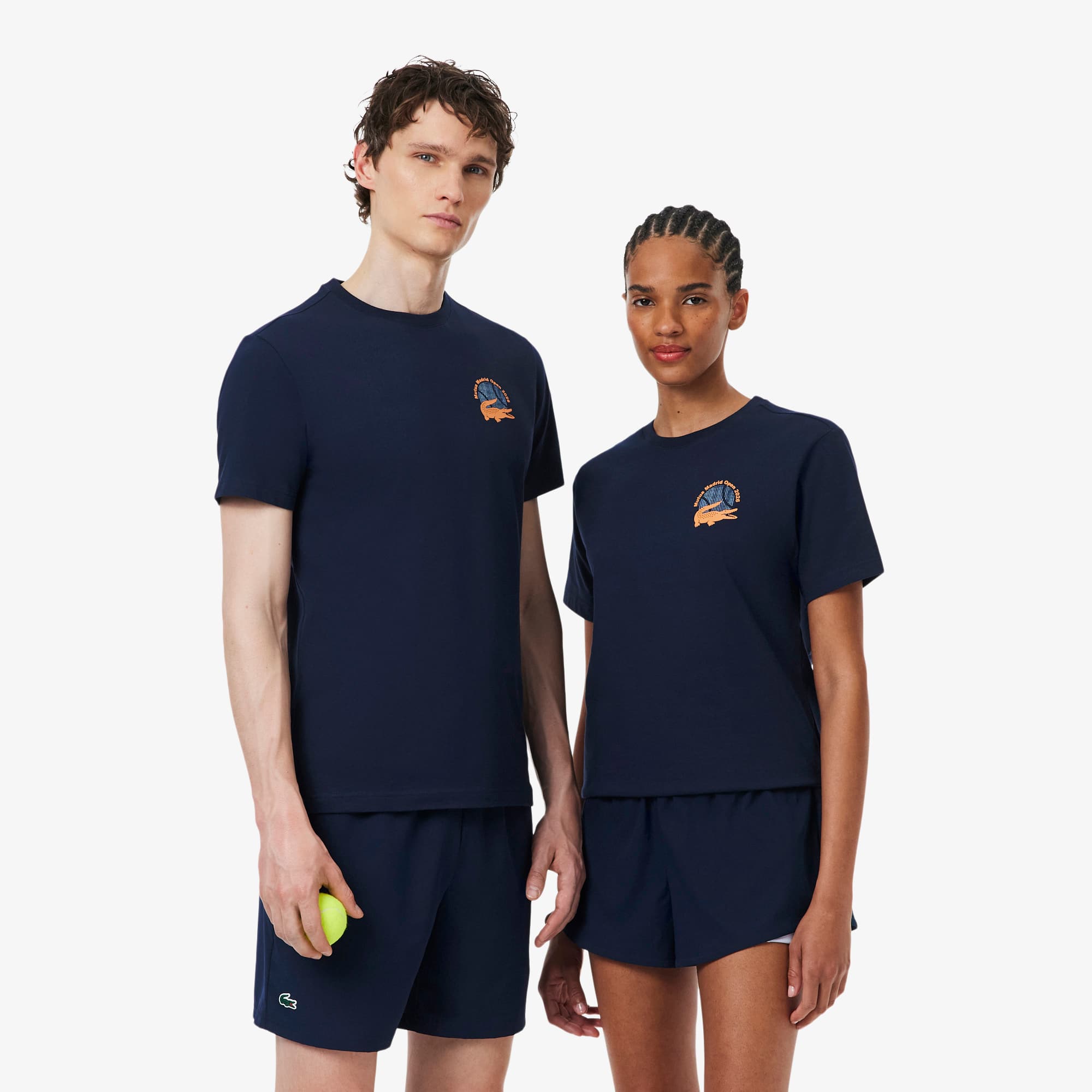 Lacoste T-shirt graphique &Eacute;dition Mutua Madrid Open Taille XXS Bleu Nuit