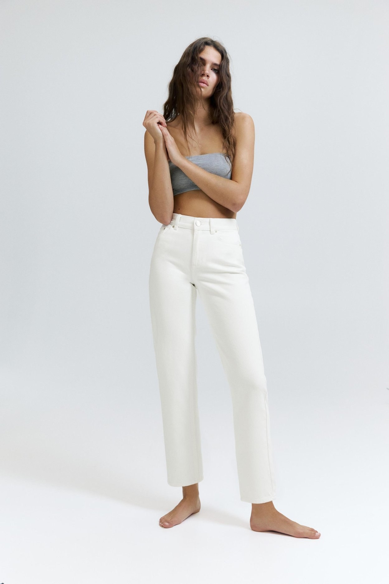 Jean Mom Fit Taille Haute