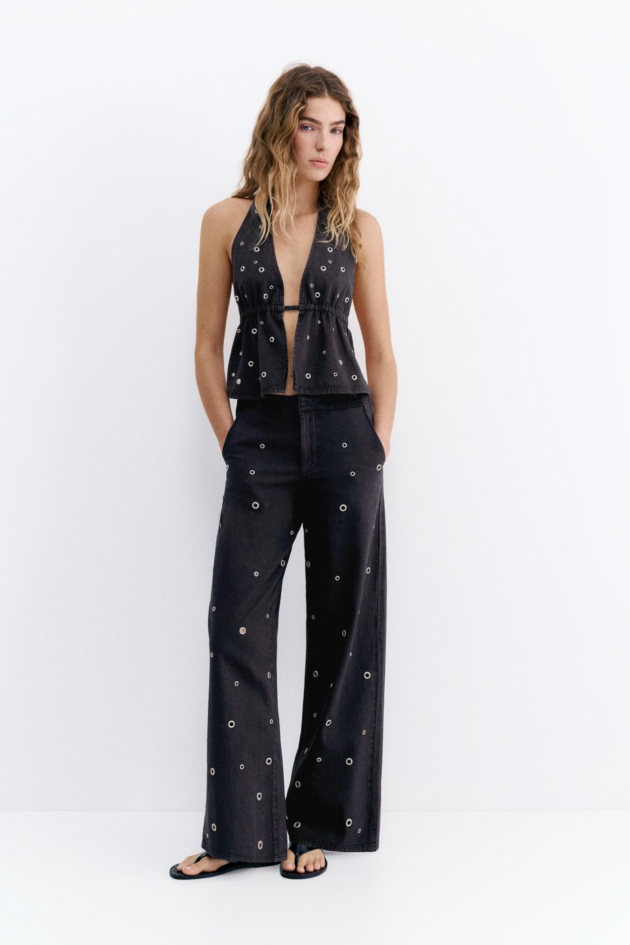 Jeans Droits &OElig;illets