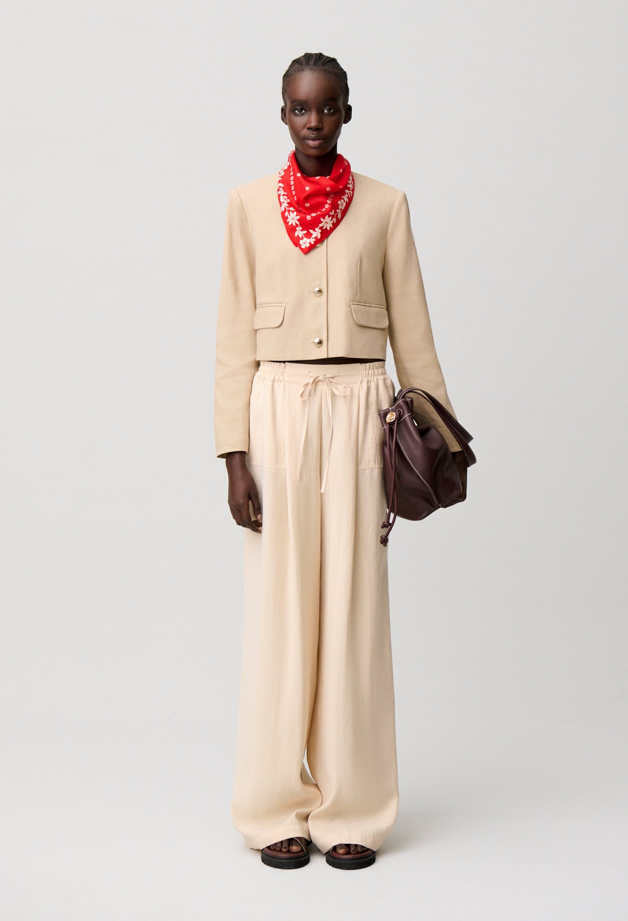 Pantalon tailleur droit