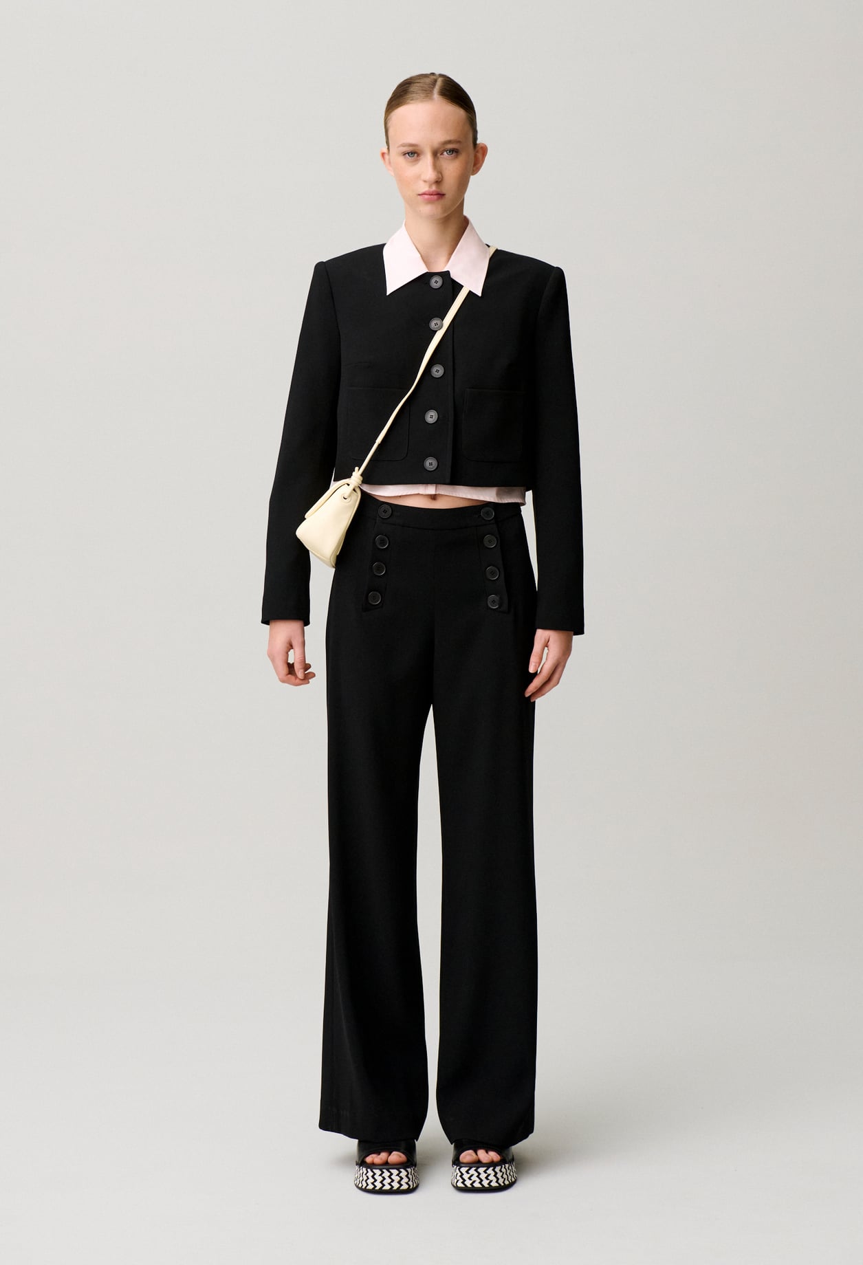 Pantalon &agrave; pont