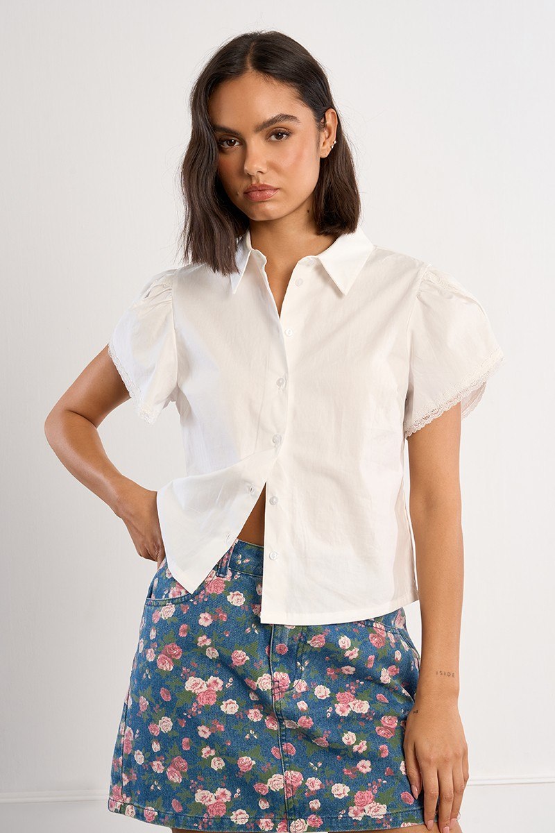 Blouse ou chemisier blanc pour femme