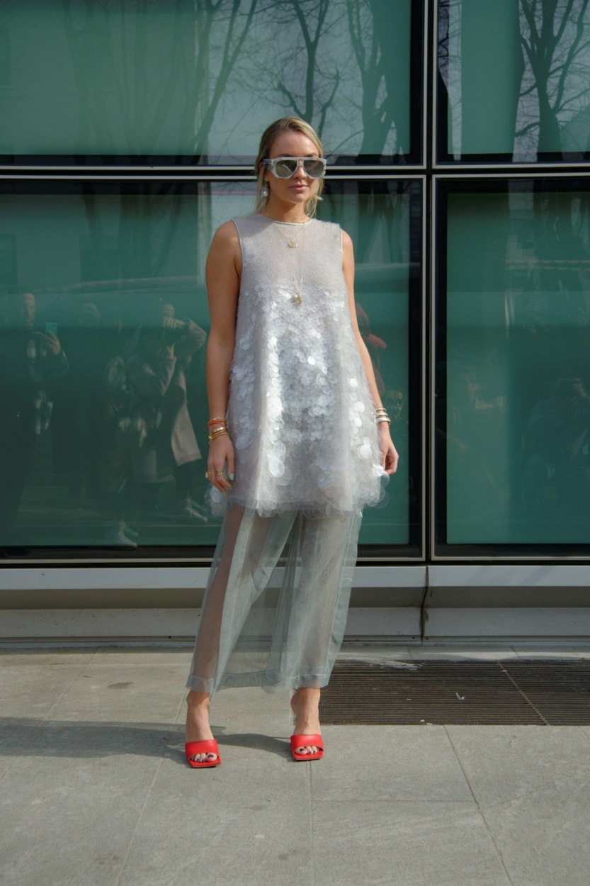 Tendance Organza 10 silhouettes vues dans les rues aux Fashions Weeks (1)