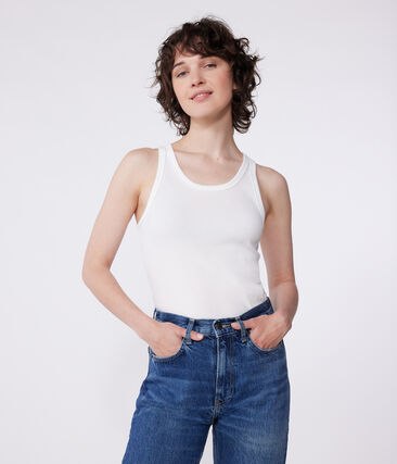 D&eacute;bardeur l&rsquo;Iconique en coton femme Petit Bateau &ndash; blanc &ndash; Taille XXS