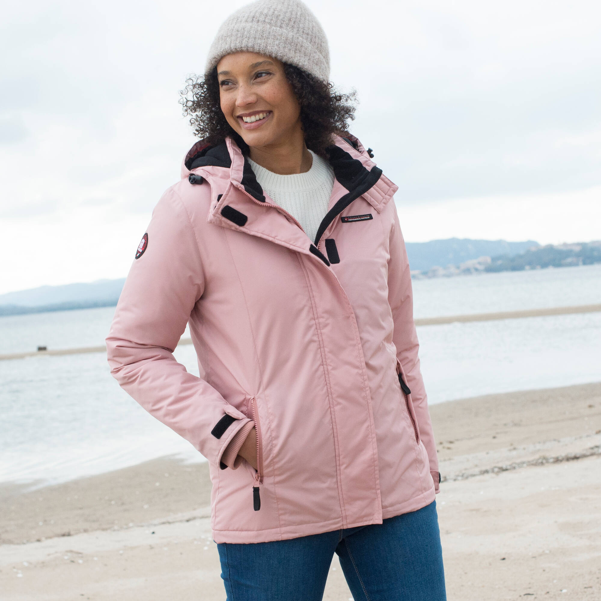 Parka imperm&eacute;able doubl&eacute;e polaire unie &ndash; Blancheporte