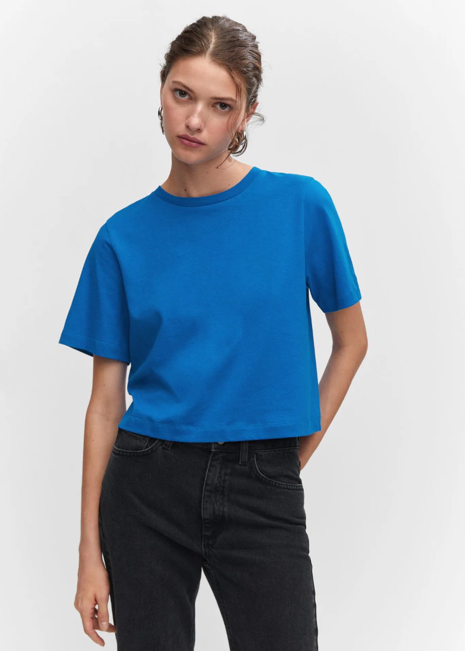 MANGO – T-shirt coton manches courtes à 12,99 € chez Mango