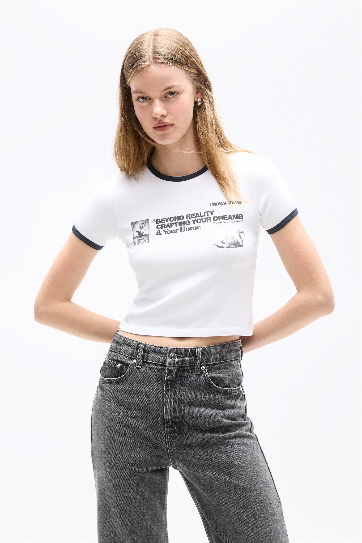 T-shirts vintages à imprimés femme