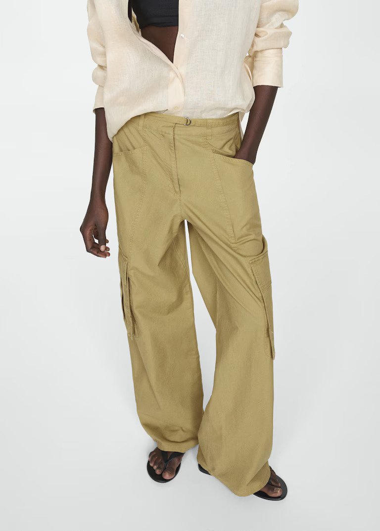 MANGO – Pantalon cargo poches à 59,99 € chez Mango
