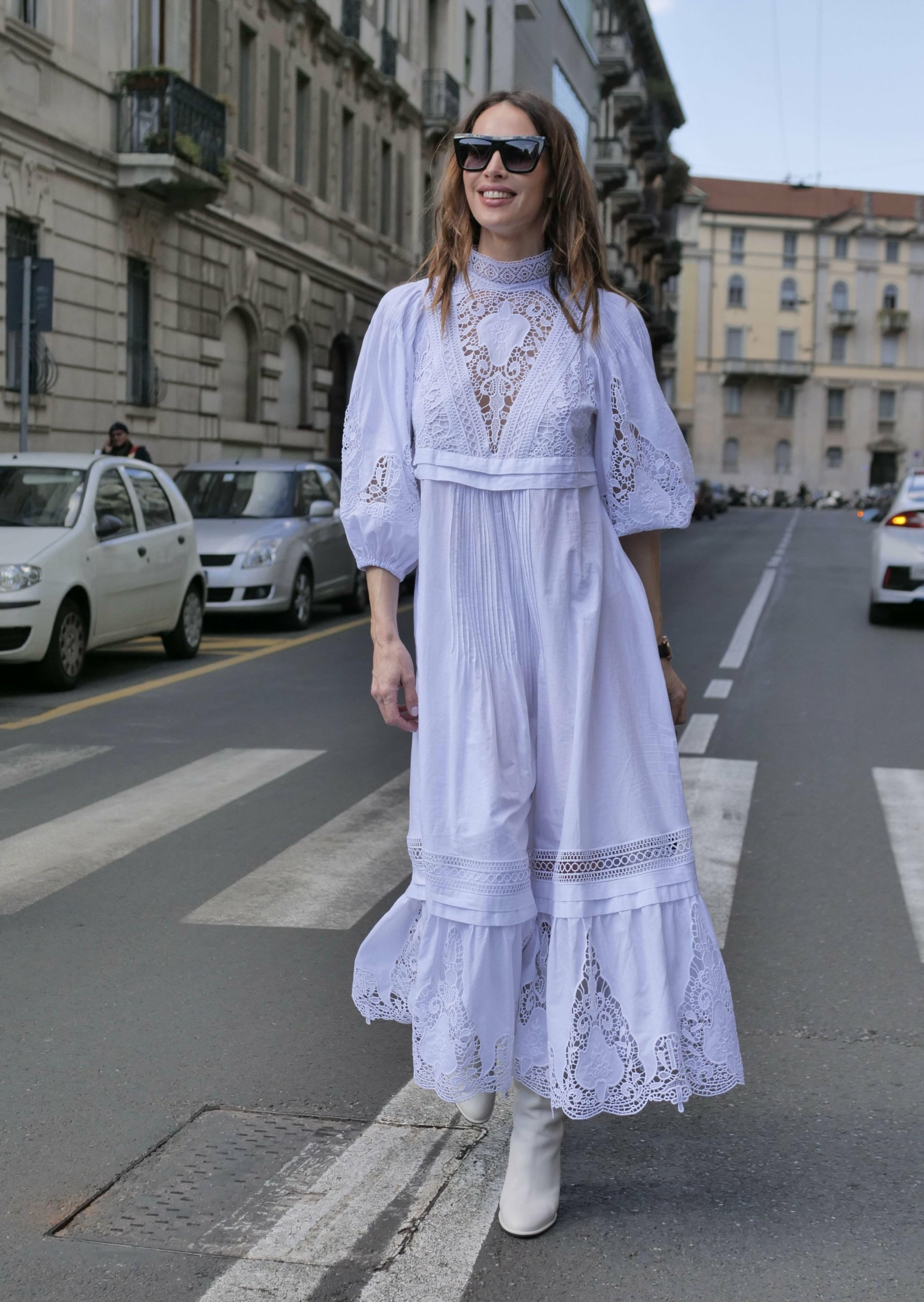 Street style à la Fashion Week de Milan Automne/Hiver 2022-2023