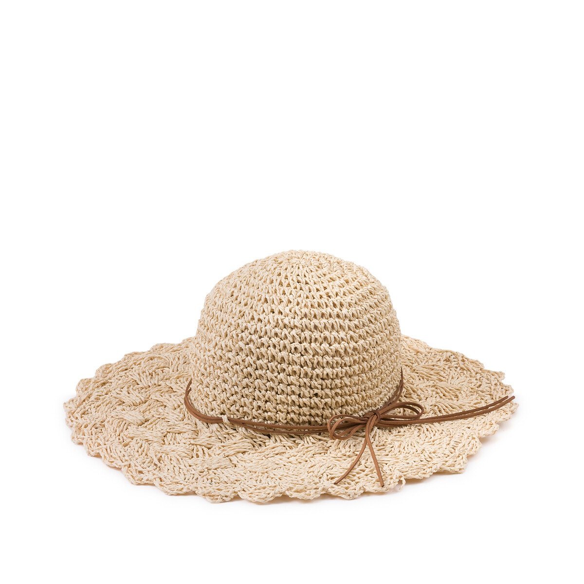 Chapeau capeline fibres naturelles souple