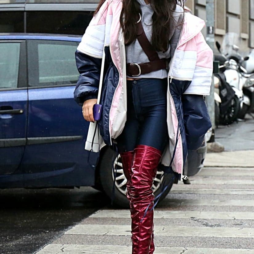 Street style à la Fashion Week de Milan Automne/Hiver 2018 © Mauro Del Signore./Depositphotos