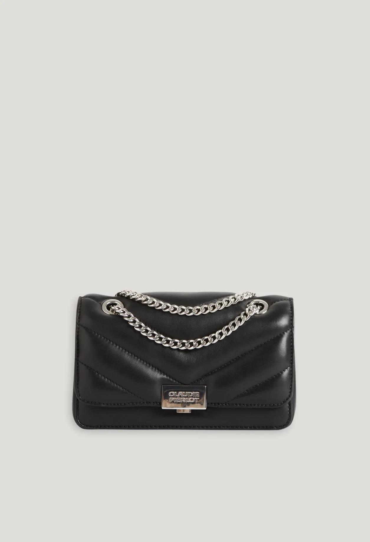 Claudie Pierlot – Sac Angelina cuir noir à 265 € chez Claudie Pierlot