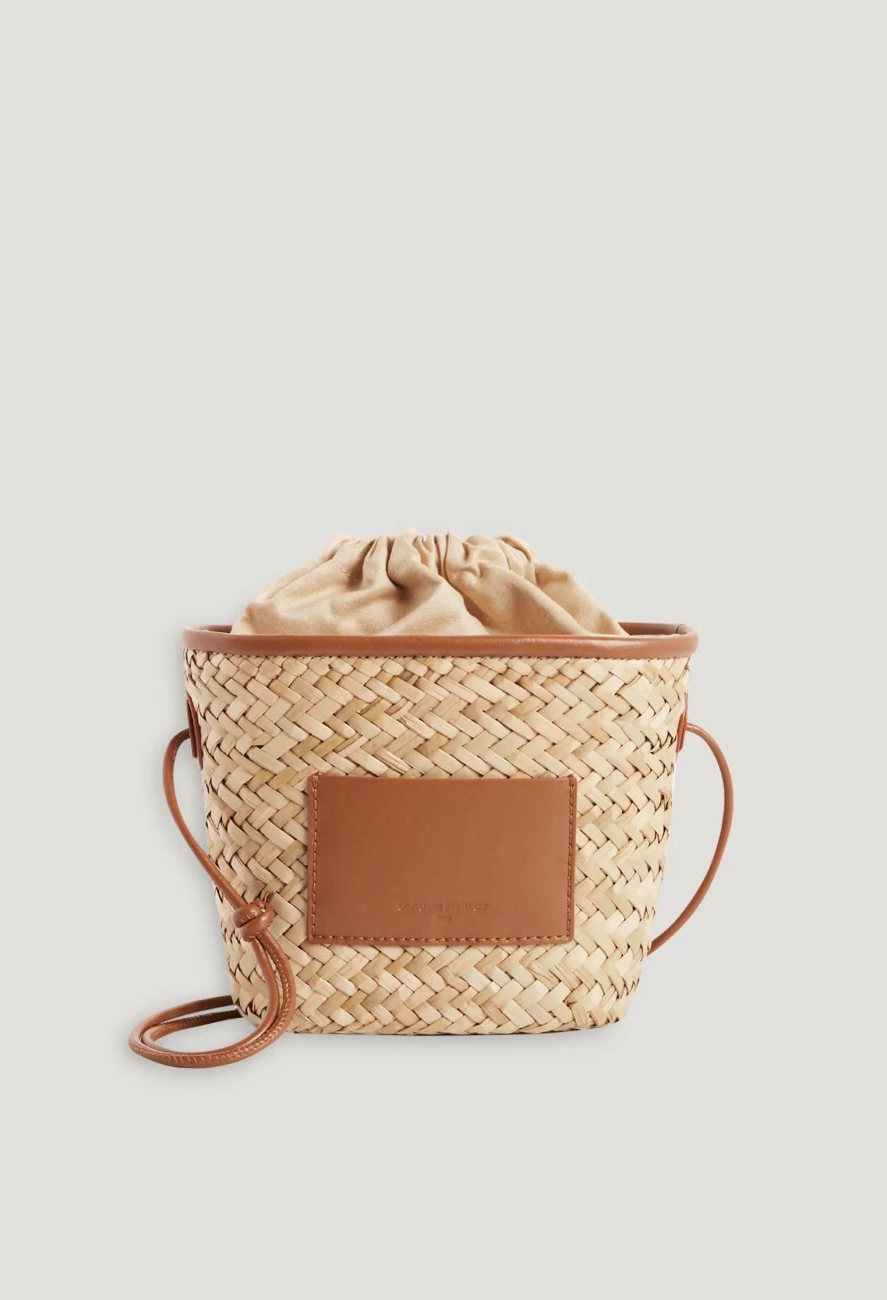 Claudie Pierlot – Petit panier Adryan paille à 195 € chez Claudie Pierlot