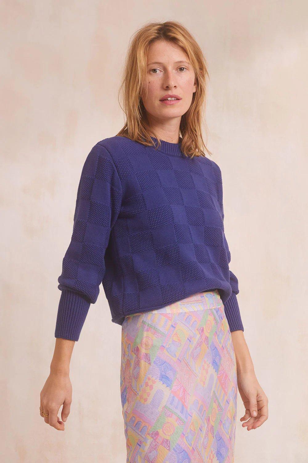 Soi Paris – PULL HÉLIOS BLEU LIBERTÉ à 145 € chez Soi Paris