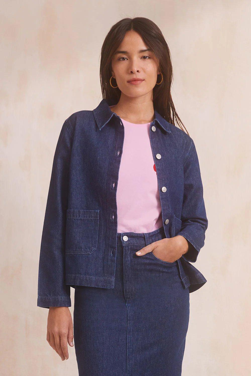 Soi Paris – VESTE LANDSCAPE DENIM BRUT à 195 € chez Soi Paris