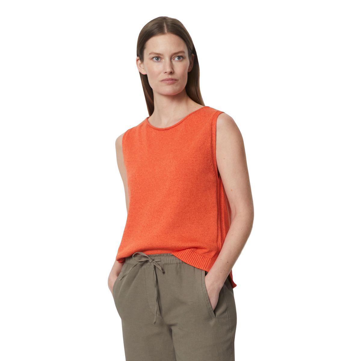 Marc O'Polo – Pull en tricot sans manches regular en lin mélangé à 109,95 € chez La Redoute