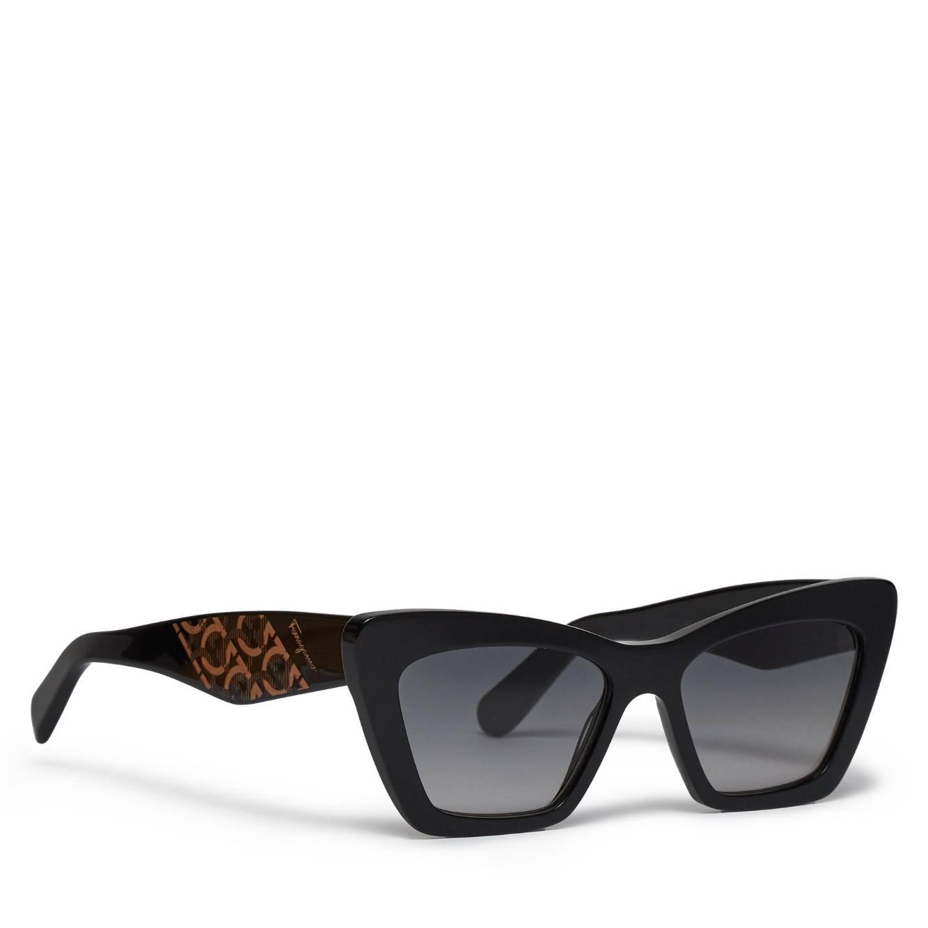 Salvatore Ferragamo – Lunettes de soleil Salvatore Ferragamo SF1081SE 001 Black à 402,00 € chez Chaussures.fr