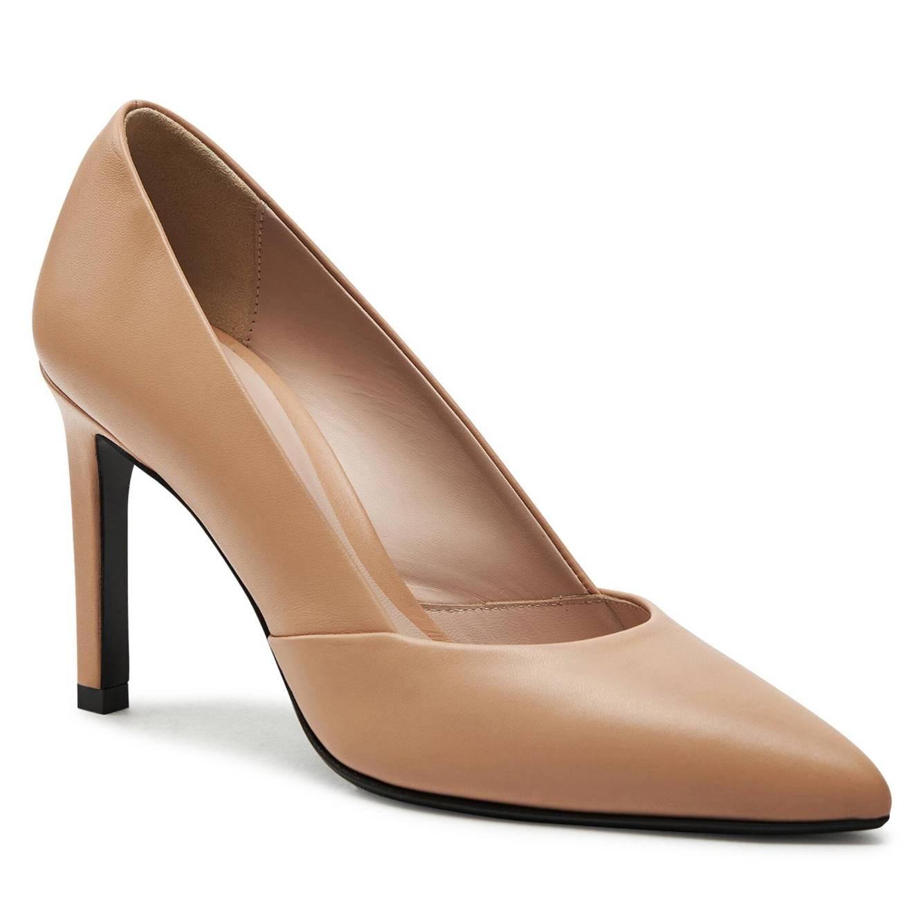 Calvin Klein – Talons aiguilles Calvin Klein Heel Pump 90 Leather HW0HW01928 Vintage Beige A06 à 169,90 € chez Chaussures.fr