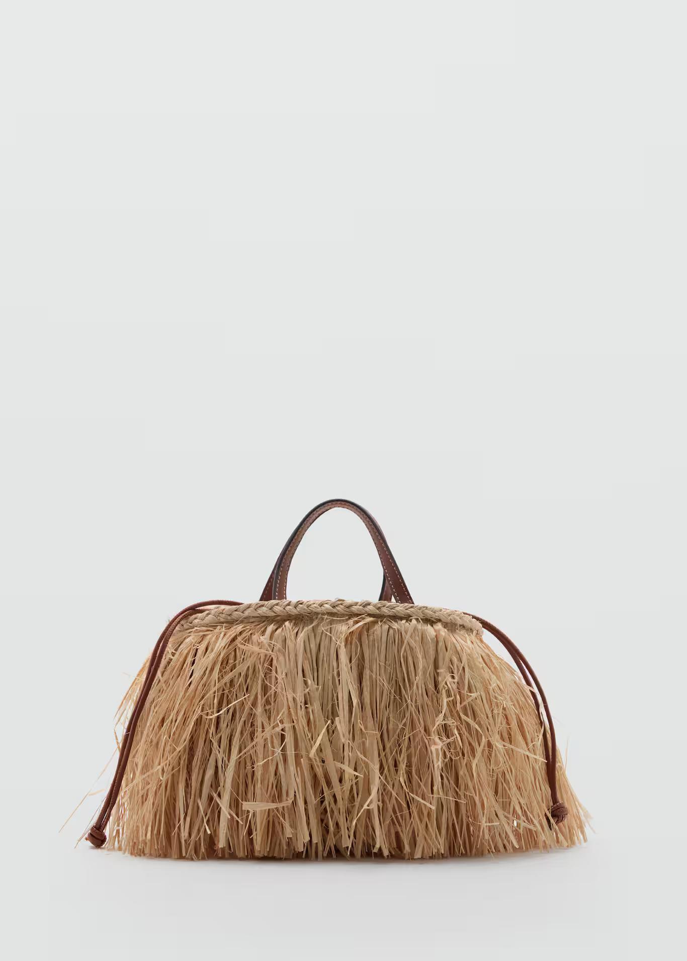 MANGO – Sac porté main franges à 49,99 € chez Mango