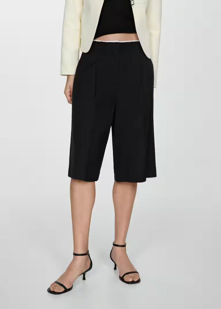 Bermudas noirs pour femme