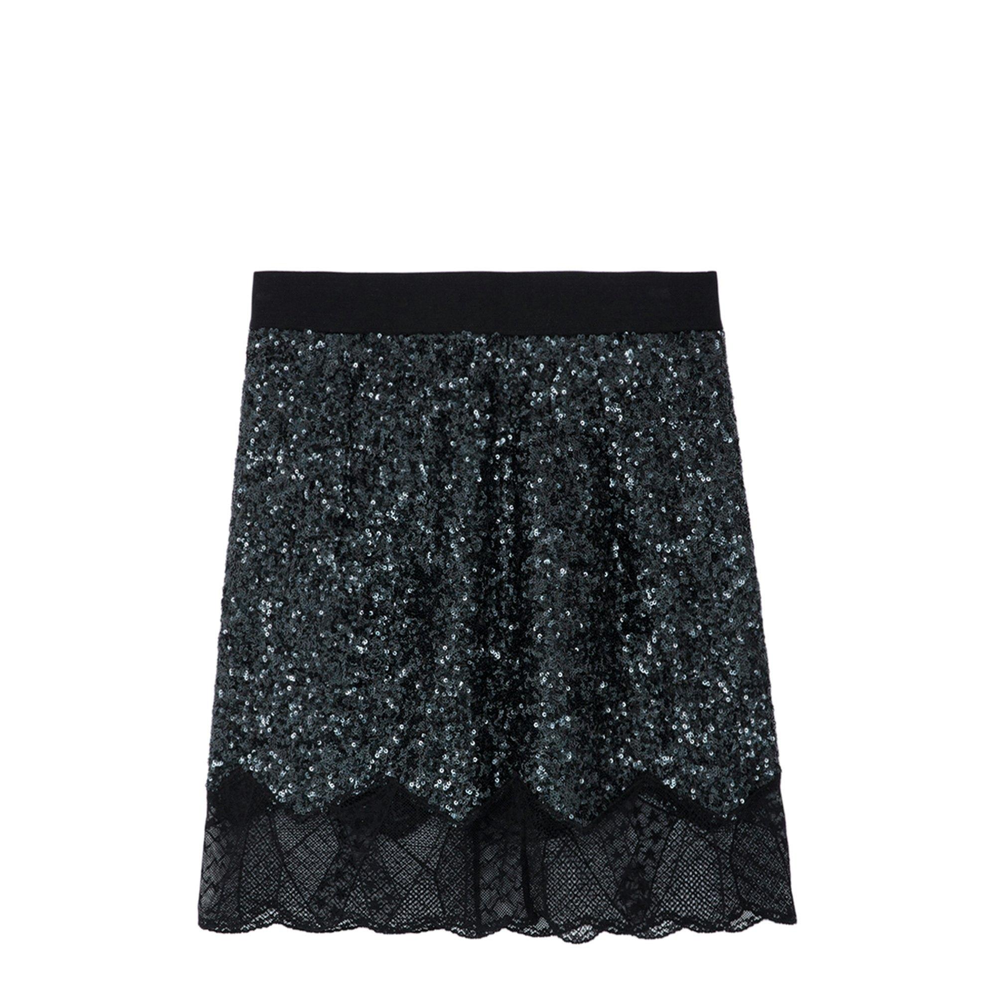 Jupe Justicias Sequins Noir – Femme