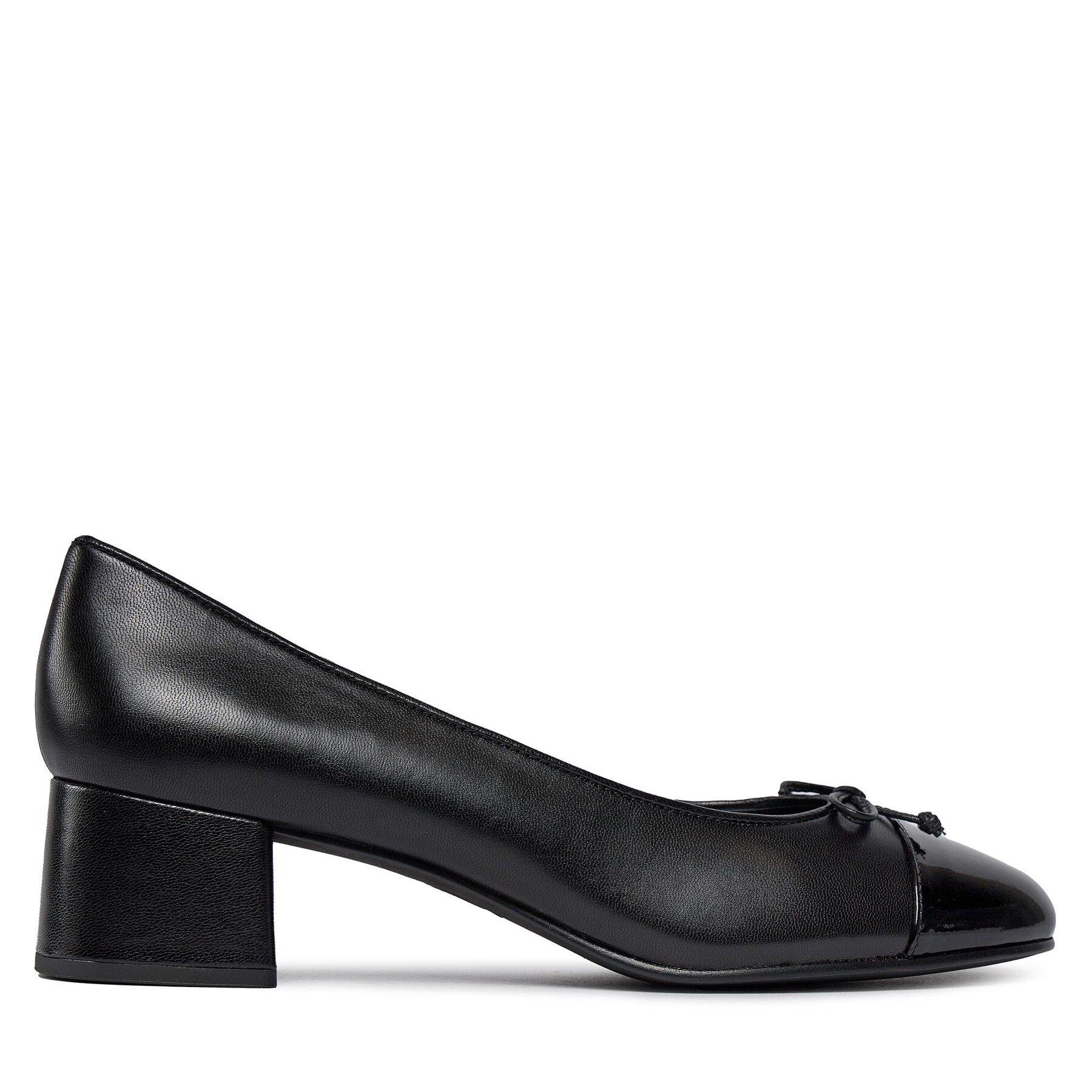 Tory Burch – Escarpins Tory Burch Cap-Toe Pump 45Mm 154517 Perfect Black / Perfect Black 004 à 370 € chez Chaussures.fr