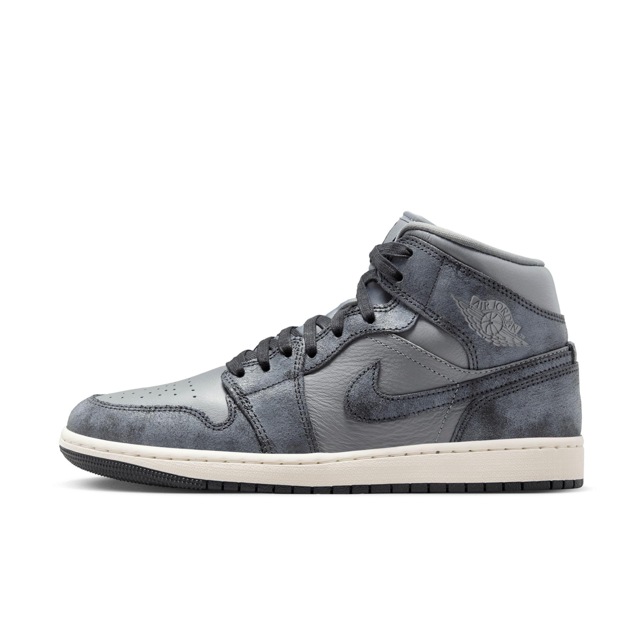 Chaussure Air Jordan 1 Mid SE pour femme – Gris