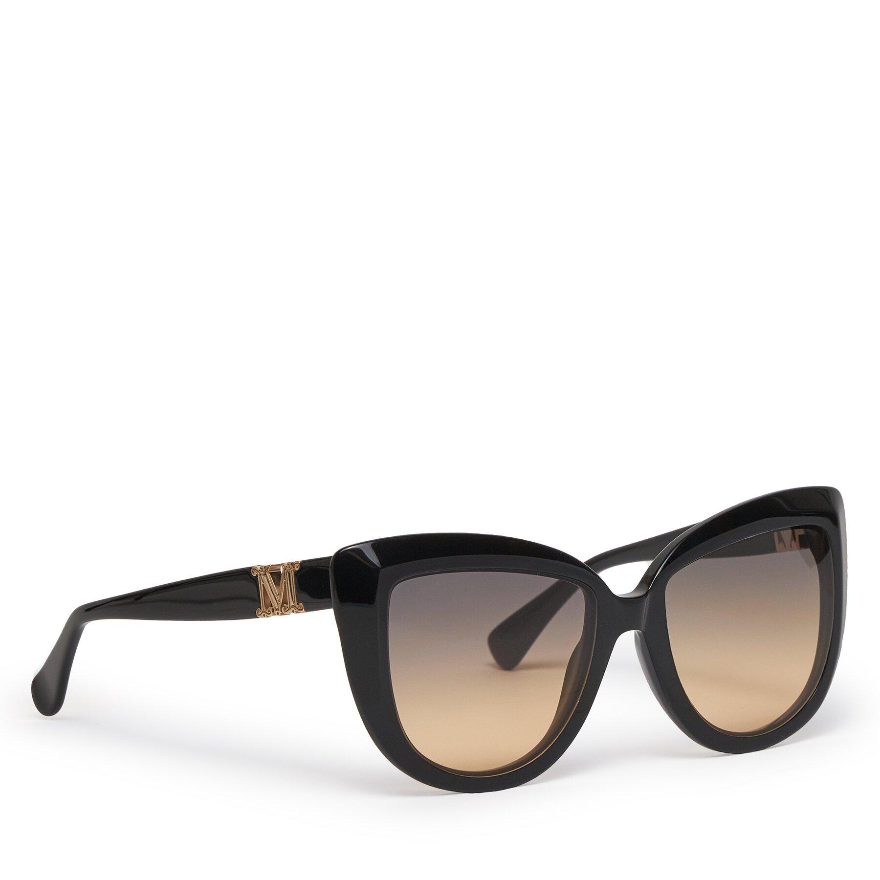 Max Mara – Lunettes de soleil Max Mara MM0029 Matte Black 01B à 191 € chez Chaussures.fr