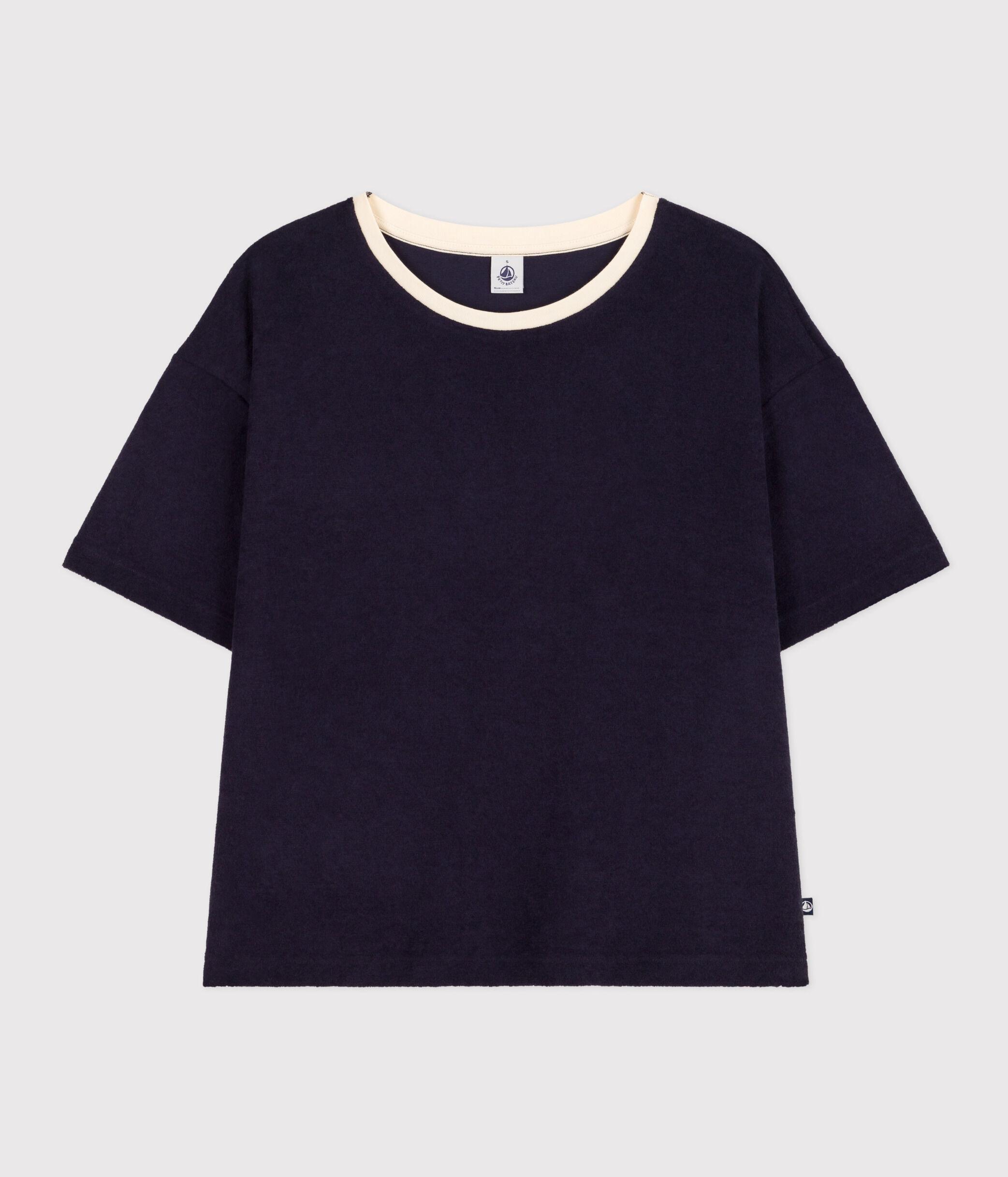 Tee-shirt le Boxy en coton éponge femme