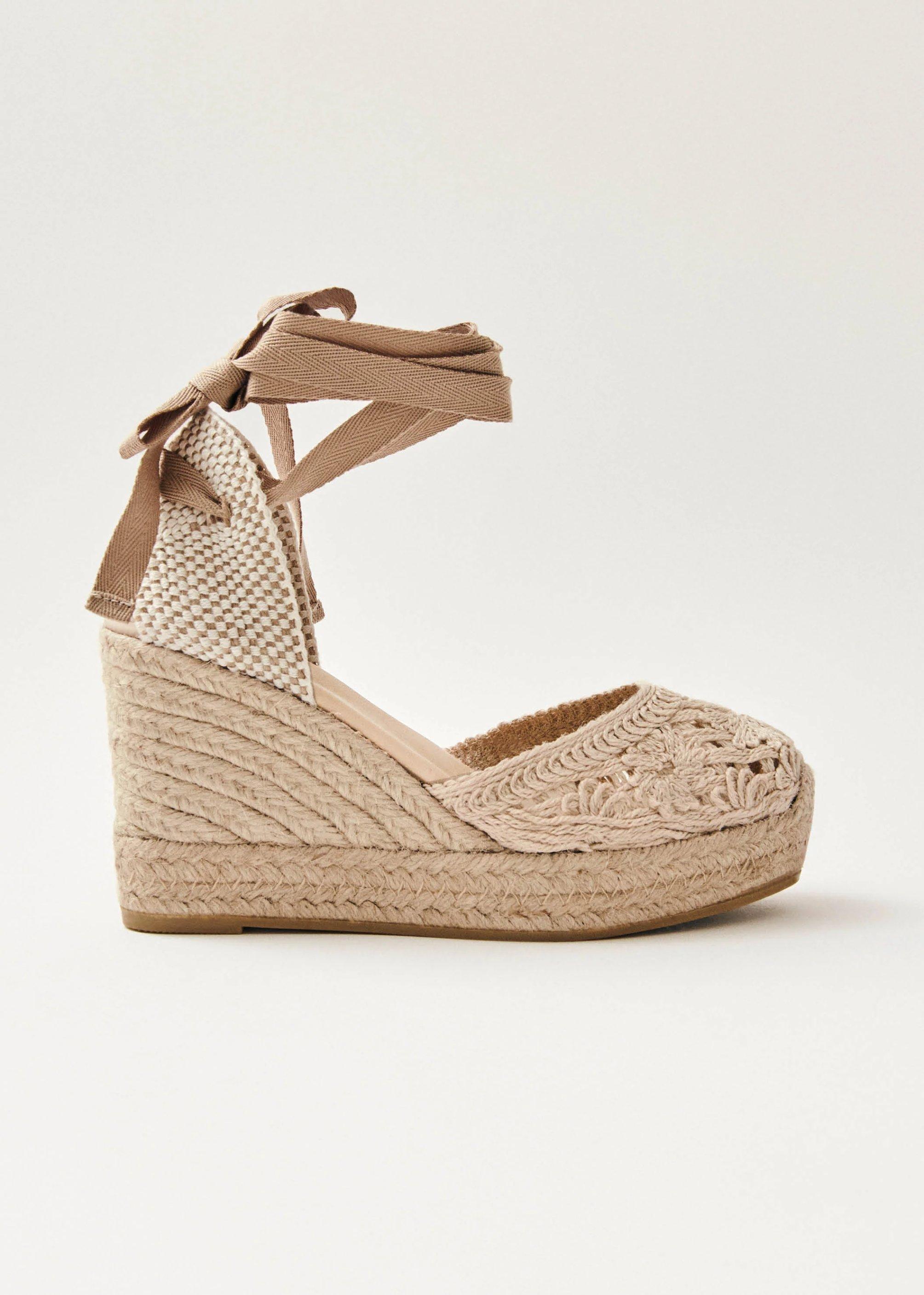 Alohas – Cordelia Espadrilles en Crochet Crème à <del>160 €</del> 112 € chez Alohas