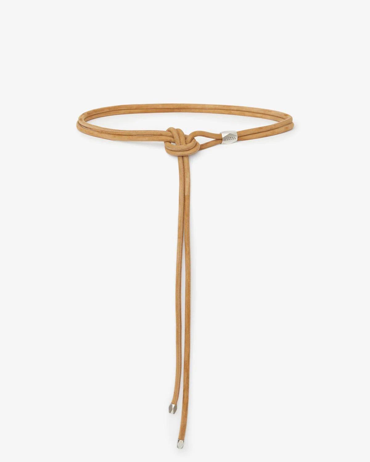 Ceinture Silvia – Femme – Camel-argenté